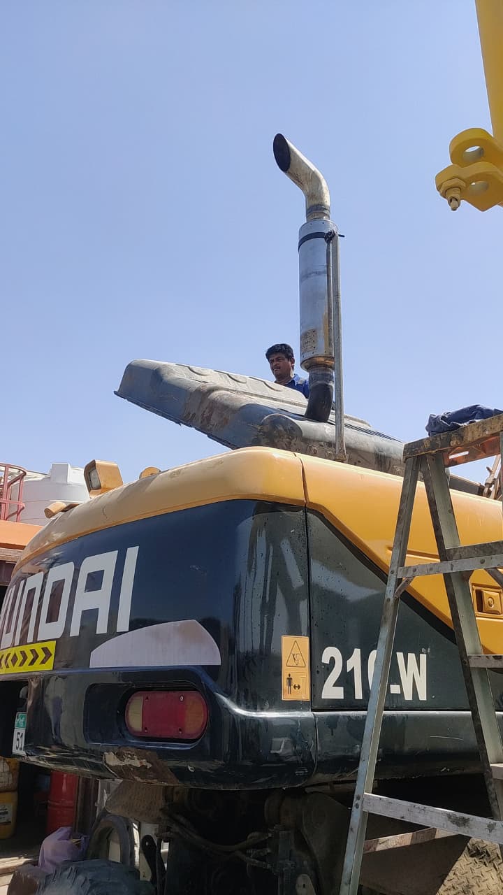 Excavator Exhaust Systems